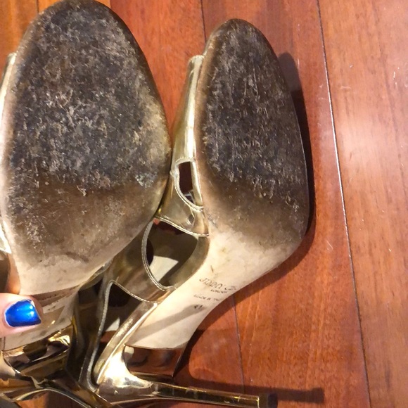 Jimmy choo gold heels - Picture 8 of 8